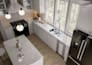 create interior design, 3d model and realistic 3d rendering